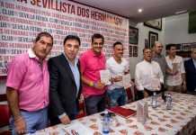 La Peña Sevillista apoyó con un acto a la asociación Andex