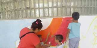 El Colegio Orippo estrena nuevo mural participativo