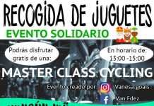 Clase de ‘cycling’ a cambio de juguetes para niños sin regalos