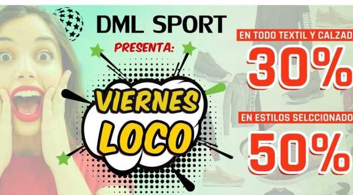 Rebaja las rebajas en el viernes loco de DML Sport