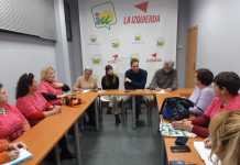 IU se reúne con la Platafora del Servicio de Ayuda a Domicilio