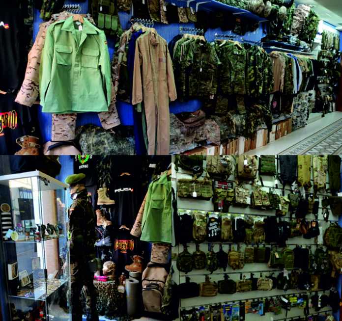 ropa del ejército