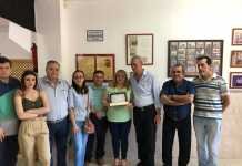 José Alonso Domínguez homenajeado en su asociación de La Pólvora José Alonso Domínguez