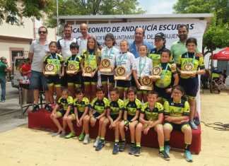 Los chicos y chicas de la escuela ciclista brillan en el Andaluz los chicos y chicas de la escuela ciclista
