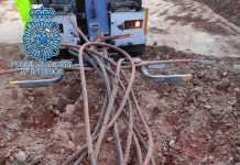 Detenidos por robar cableado de cobre de las obras de la SE-40 cableado de cobre