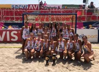 Jugadoras de balonmano playa de Montequinto, campeonas de España jugadoras de voley playa de montequinto