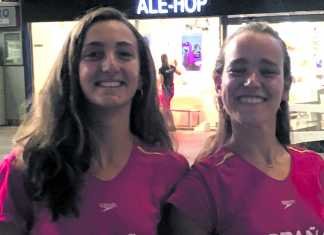 Dos nadadoras sincronizadas locales, bronce en el Mundial de Samorin nadadoras sincronizadas