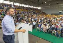 Santiago Abascal estará en un mitin en el auditorio municipal santiago abascal
