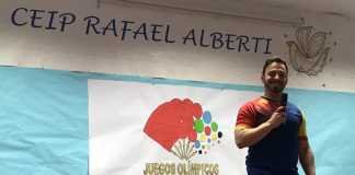 Josué Brachi habló de halterofilia en el CEIP Rafael Alberti josué brachi