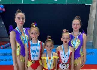 Primeras medallas de la temporada para la gimnasia rítmica primeras medallas