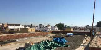 Sustitución de la cubierta en el Colegio San Sebastián sustitución de la cubierta