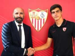 Juan Luis Sánchez Velasco, uno de los seis canteranos elegidos por el Sevilla F.C. juan luis sánchez velasco