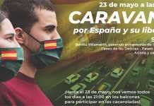 Caravana por España y su libertad, convocada por Vox caravana por españa y su libertad