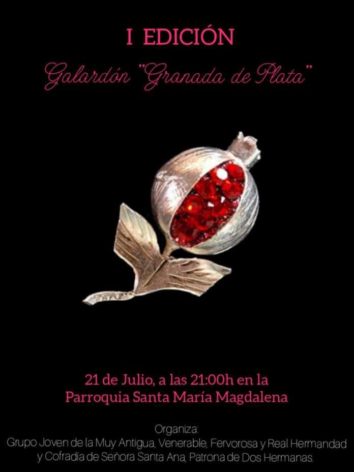 cartel entrega de distinción granada de plata granada de plata