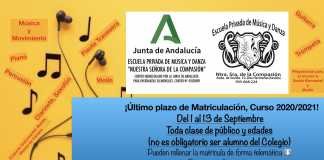 Último plazo de matriculación en la escuela de música de la Compasión último plazo
