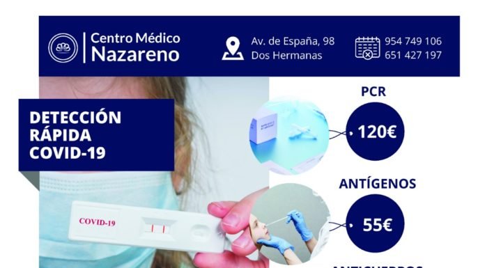 Detección rápida Covid-19 en el Centro Médico Nazareno detección