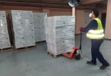 Nueva entrega de mascarillas a Dos Hermanas por parte del Gobierno nueva entrega