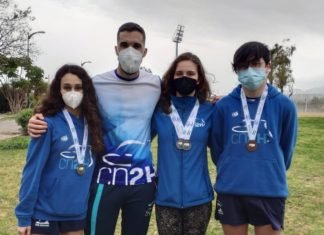Cuatro medallas para los nadadores infantiles en el Andaluz cuatro medallas