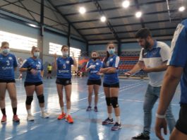 Partido de trámite del BM Montequinto femenino ante el Lepe partido de trámite