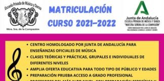 Última semana de inscripción en la Escuela de Música de la Compasión última semana