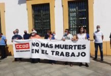 Minuto de silencio bajo el lema ‘No más muertes en el trabajo’ Minuto de silencio