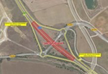 Cortes en la A-4 por las obras en el enlace con la carretera SE-3205 cortes
