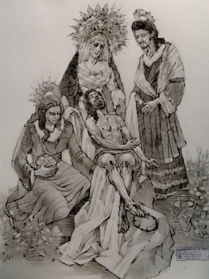 boceto imaginería hermandad vera-cruz arahal salvador madroñal nuevo reto