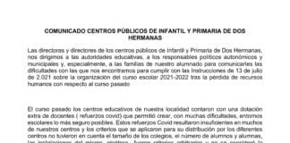Centros públicos piden más refuerzos Covid-19 a la Junta centros públicos