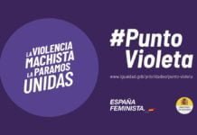La sede de Izquierda Unida se convierte en Punto Violeta la sede