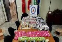 Intervención de material pirotécnico por la Policía Local intervención