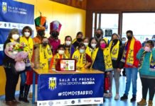 Anfi visitó al Cartero Real de la Peña Deportiva Rociera