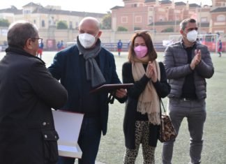 Primera salida del alcalde para apoyar el deporte local primera salida