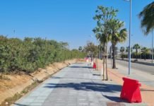 La pavimentación de la ronda Adolfo Suárez al 50% de su ejecución pavimentación