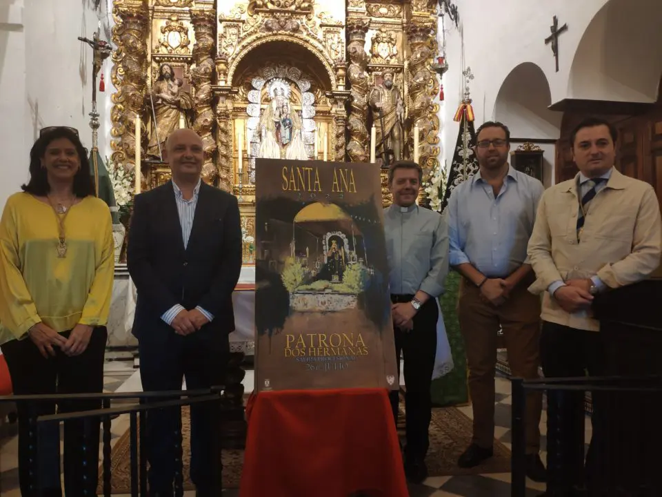 un cartel de santa ana