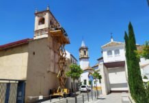 Trabajos de conservación en la Torre Mirador de La Almona trabajos de