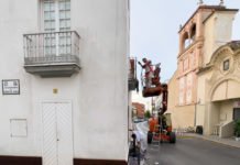 Las labores de conservación de la Torre del Olivar, en marcha labores de conservación