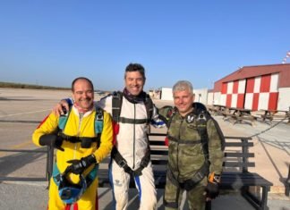 José Mª Álvarez, subcampeón andaluz de paracaidismo josé mª álvarez