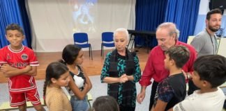 Cristina Hoyos lleva su flamenco al Colegio Orippo