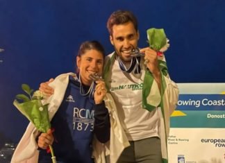 Jaime Canalejo, subcampeón de Europa de remo de mar jaime