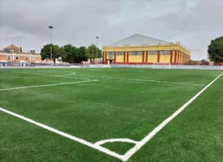 El campo de fútbol 7 de Montequinto vuelve a estar operativo campo de fútbol 7