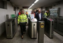 Simulacro de incendio de un tren de Metro en Olivar de Quintos simulacro de incendio