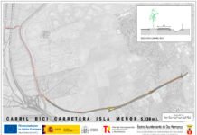 El proyecto de carril bici de la Carretera Isla Menor ya está en marcha el proyecto de