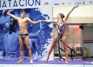 Juan Pavón, un waterpolista que despunta en la sincronizada juan pavón