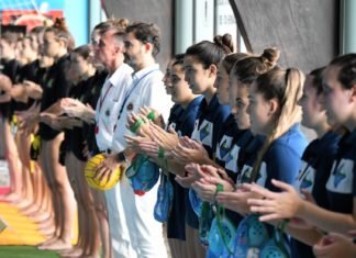 Despedida navideña en Primera Nacional de waterpolo femenino despedida navideña