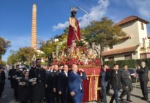 Jesús se presentó como un Ecce Homo en el Vía Crucis jesús