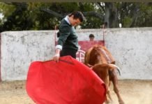 Mauro Macandro en la final del bolsín taurino Raíces del Toreo mauro
