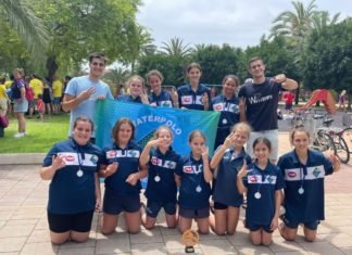 Podio de honor para las alevines en el Campeonato de España podio de honor