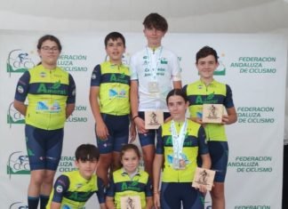 Cuatro podios en el Campeonato andaluz de Carretera Escuelas cuatro podios