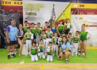 Una Andalucía Gym Cup de metales para los gimnastas nazarenos andalucía gym cup