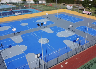 Las pistas exteriores de Ramón y Cajal se reforman y pintan pistas exteriores